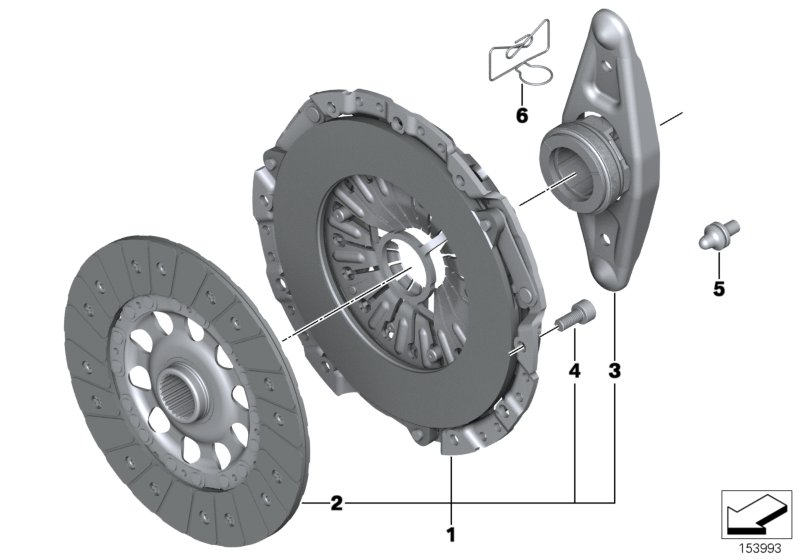 BMW 340i Clutch Set. Part no: 21 20 8 631 999